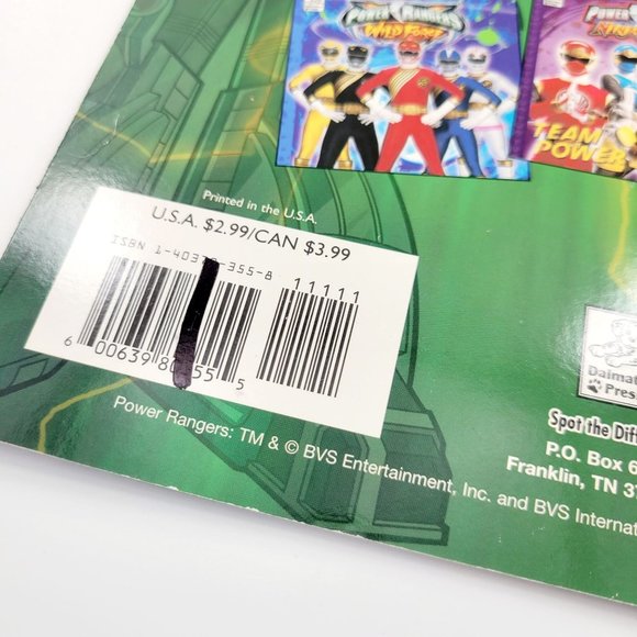 Vintage 2003 Power Rangers Ninja Storm: Thunderstorm Watch Kids Book Y2K - Picture 8 of 11